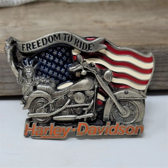 Harley Davidson 1991 Belt Buckle Baron Freedom To Ride U.S.A. H408 Rare - Picture 10 of 10